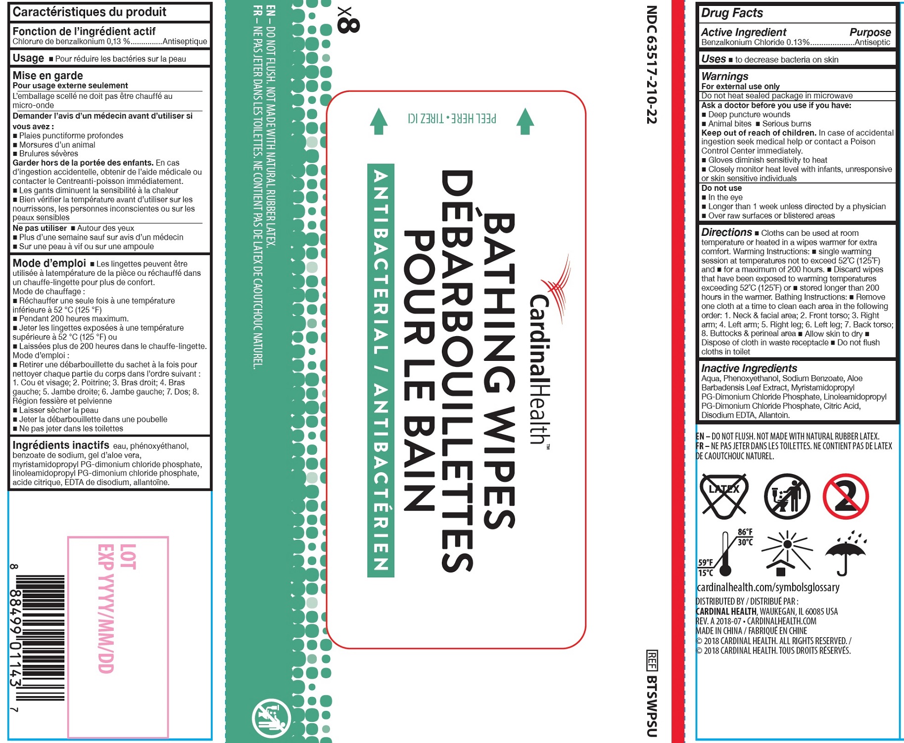 Pill image for Antibacterial Bathing Wipe