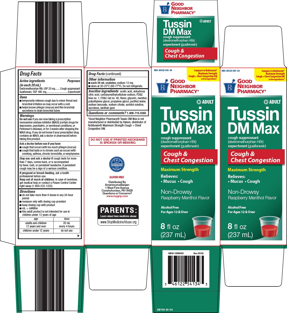 Pill image for Amerisource Bergen Tussin Dm Max Drug Facts