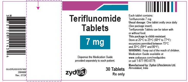 Pill image for Teriflunomide Tablets