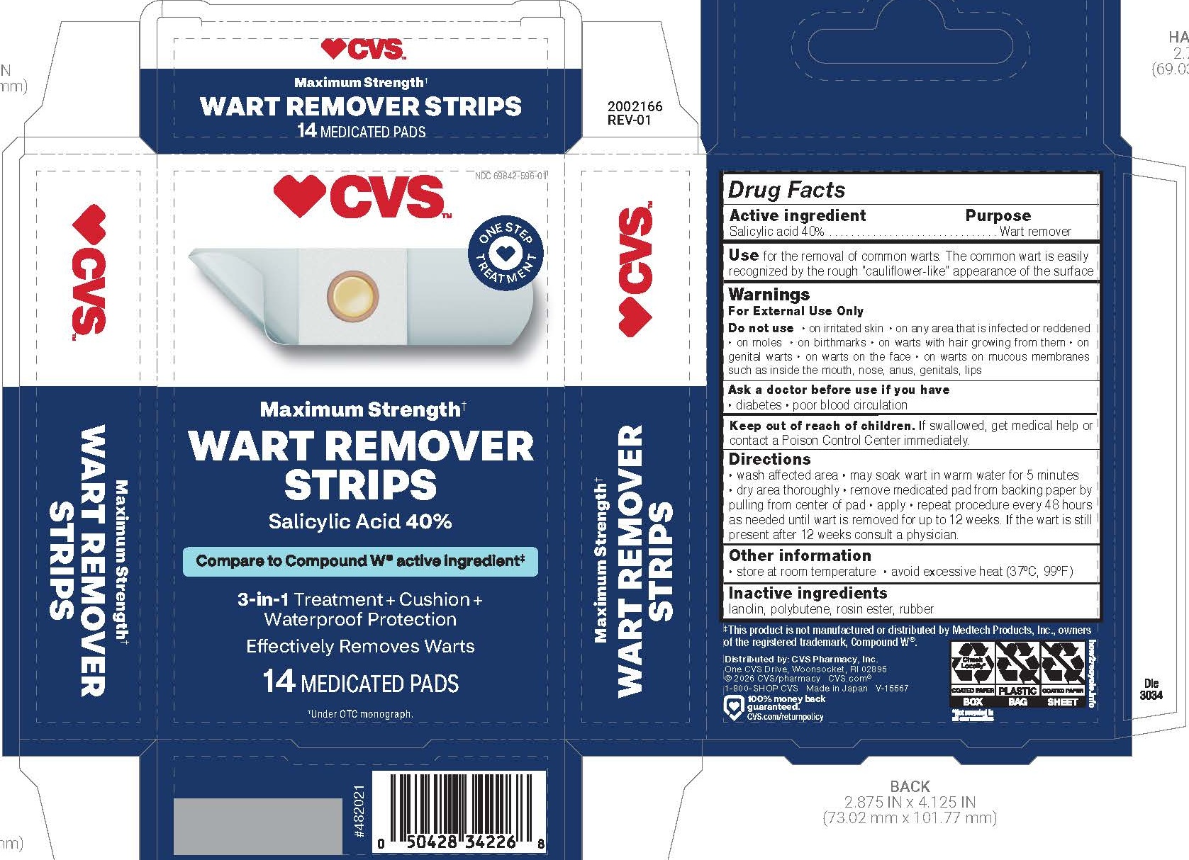 Pill image for cvs maximum strength wart remover strips