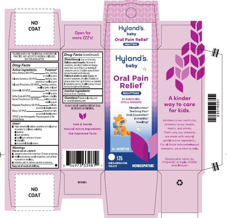 Pill image for Hyland's Naturals Baby Oral Pain Relief Nighttime