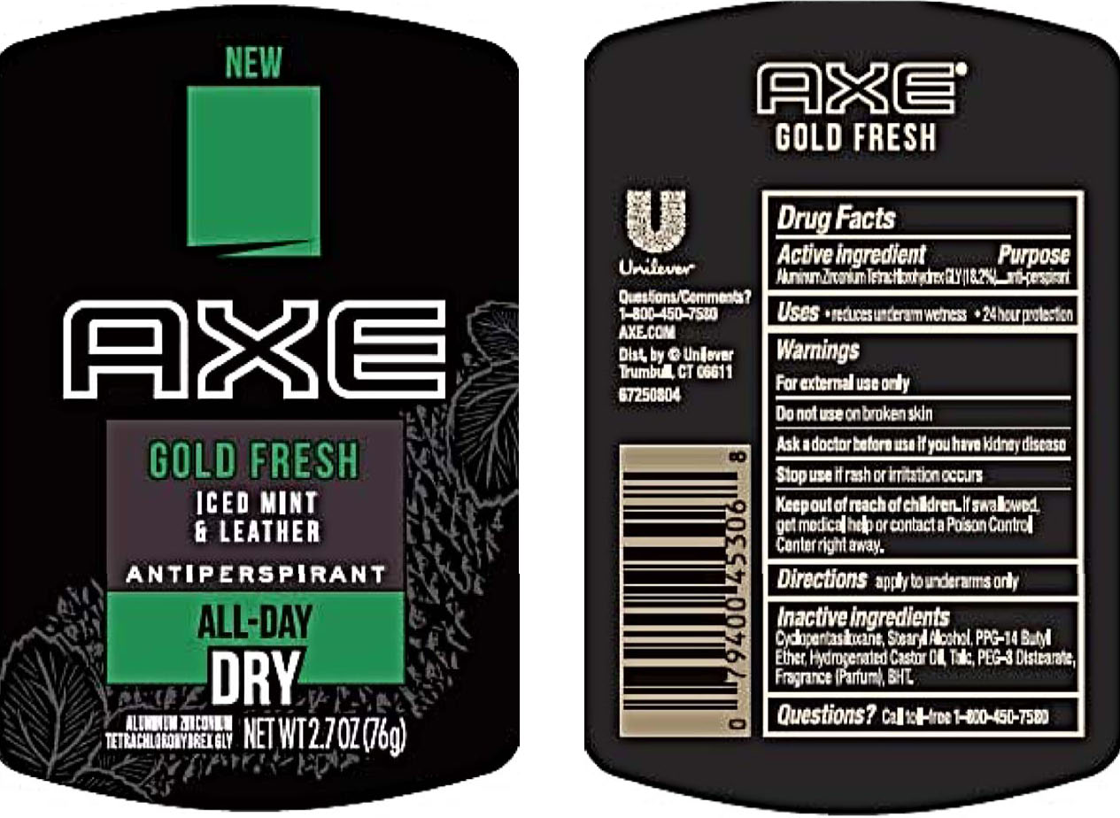 Pill image for Axe Gold Fresh Iced Mint And Leather Antiperspirant