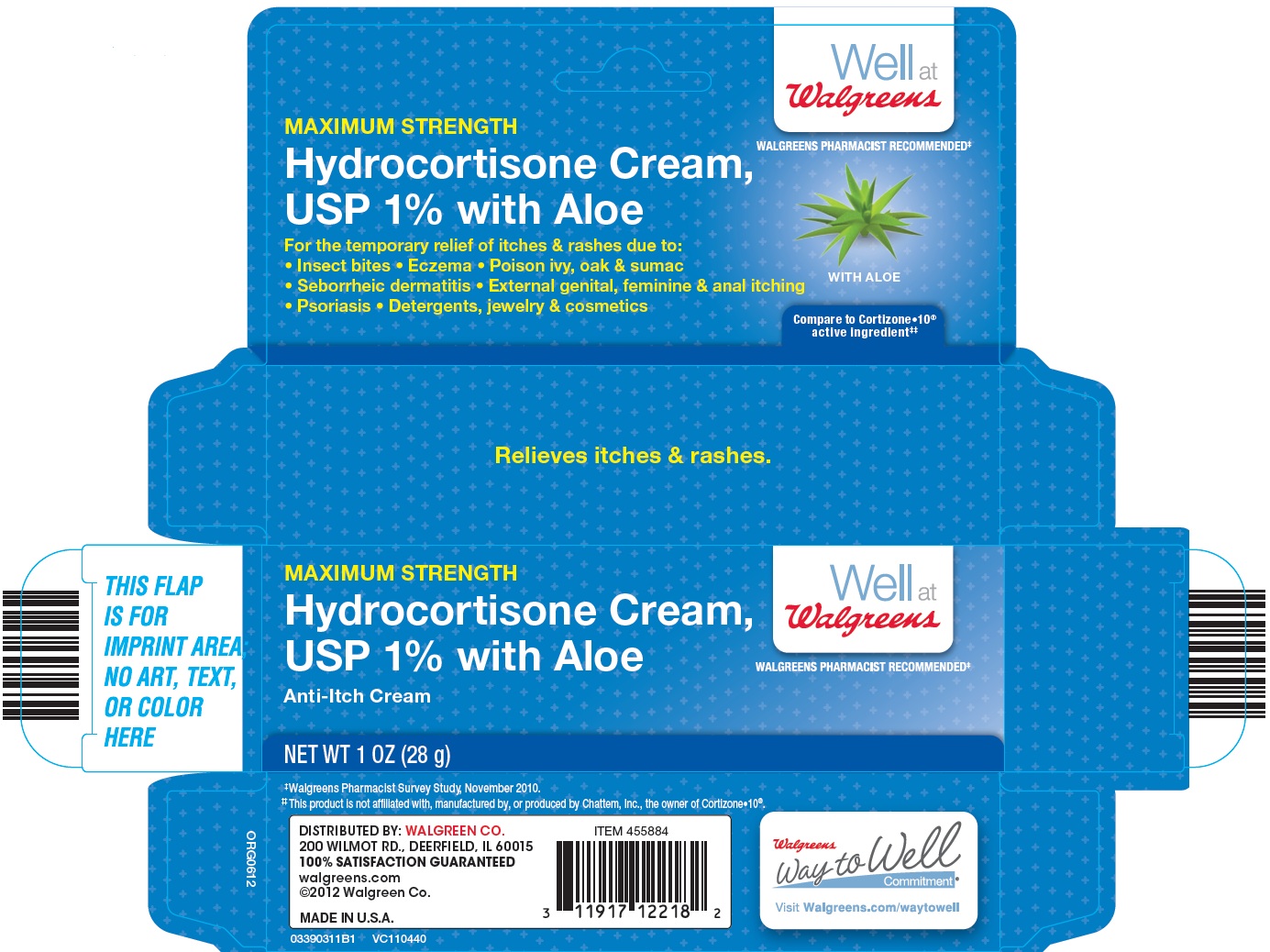 Pill image for Hydrocortisone Cream, Usp 1% With Aloe