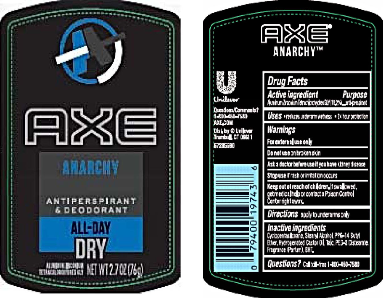 Pill image for Axe Anarchy Antiperspirant And Deodorant
