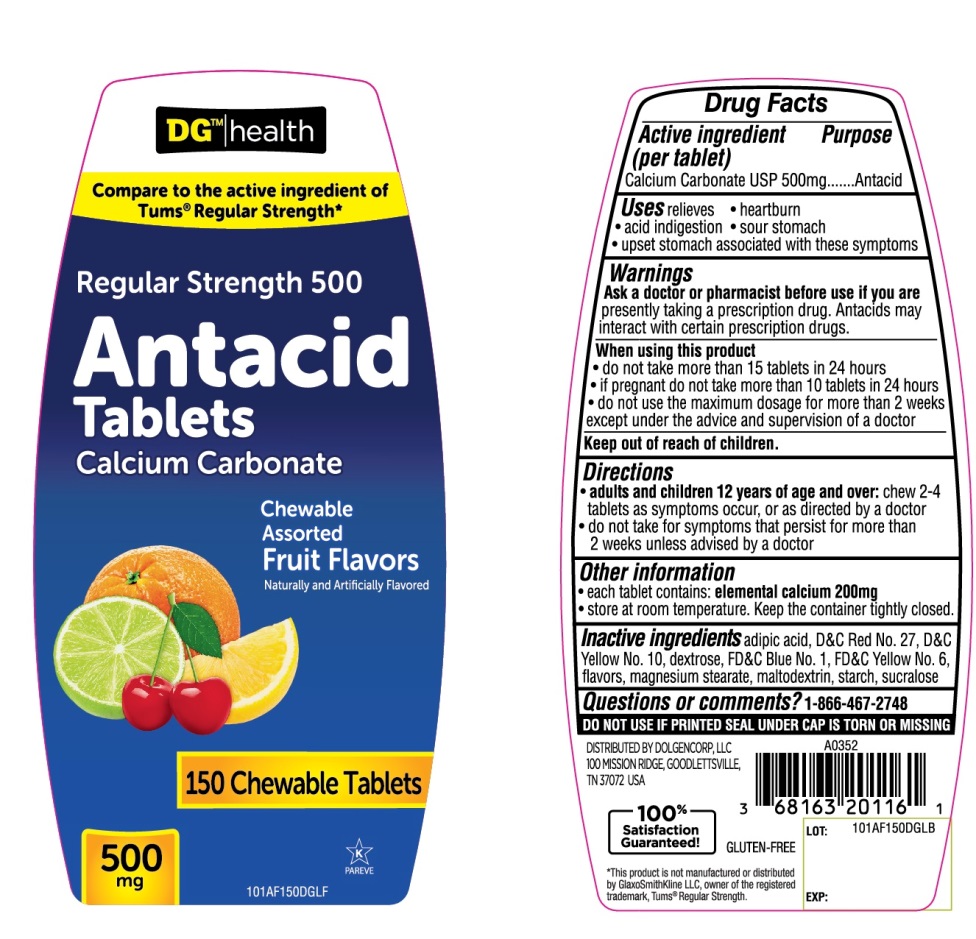 Pill image for Regular Strength Assorted Fruit Antacid Tablets