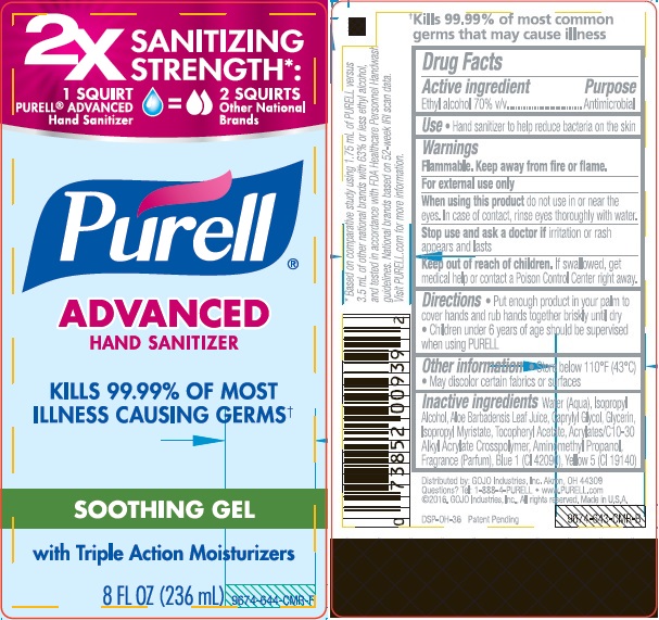 Pill image for Purell Advanced Hand Sanitizer Soothing Gel