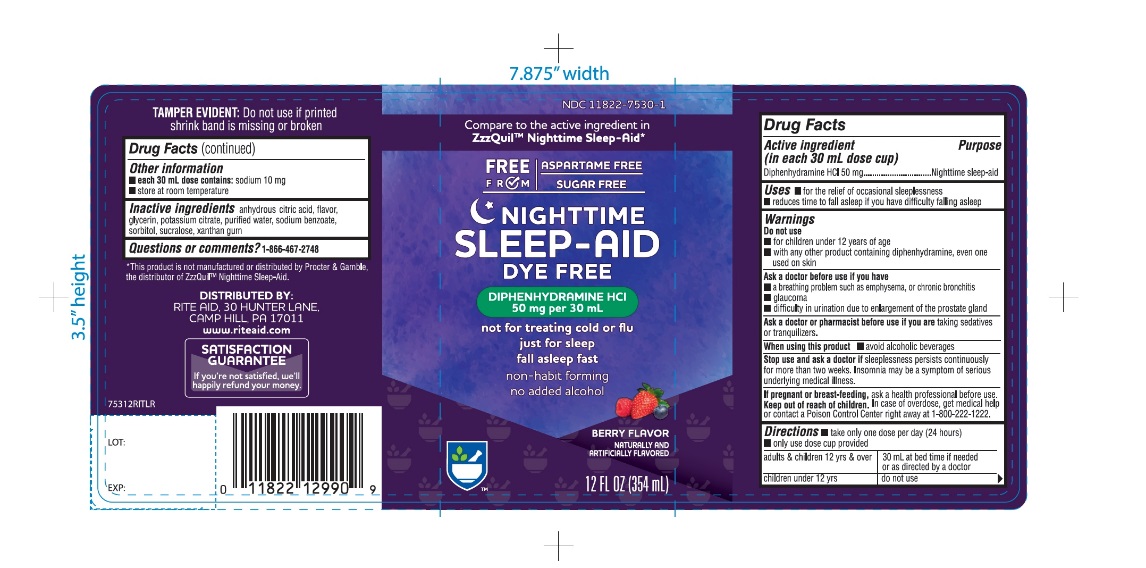 Pill image for Rite Aid Nighttime Sleep Aid Berry Flavor 12 Fl Oz (354 Ml)