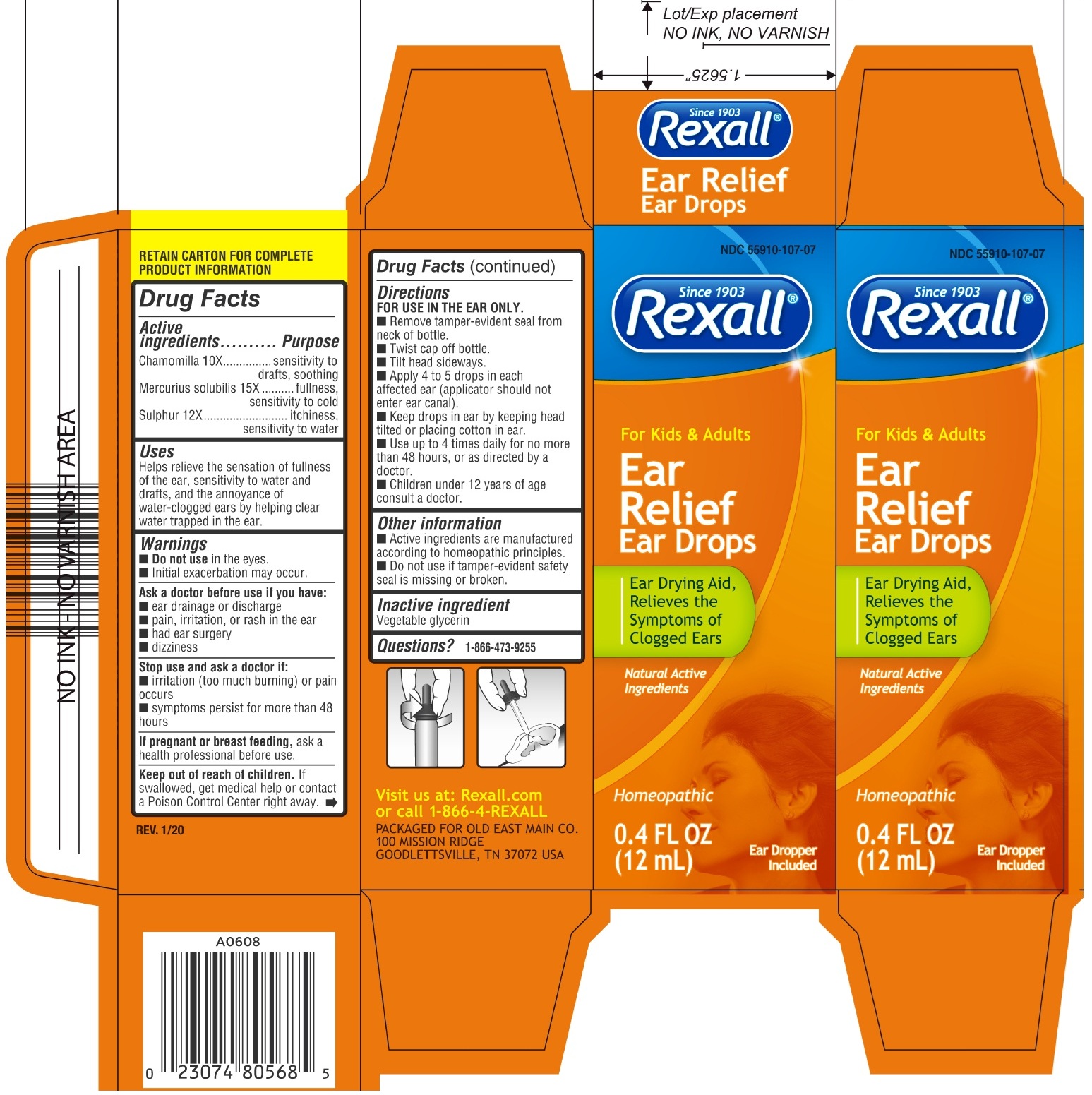 Pill image for Rexallear Relief Ear Drops