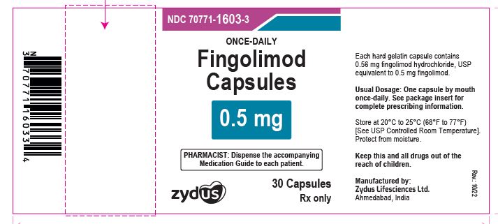 Pill image for Fingolimod Capsules