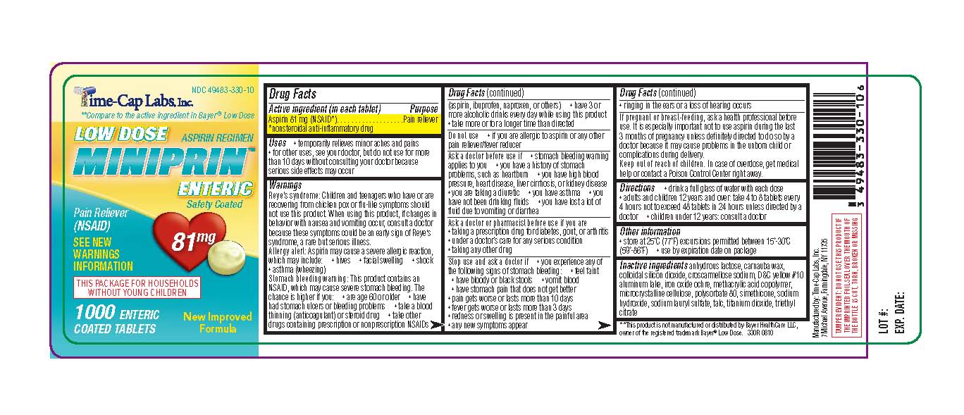 Pill image for 330r Asa 81 Mg Miniprin