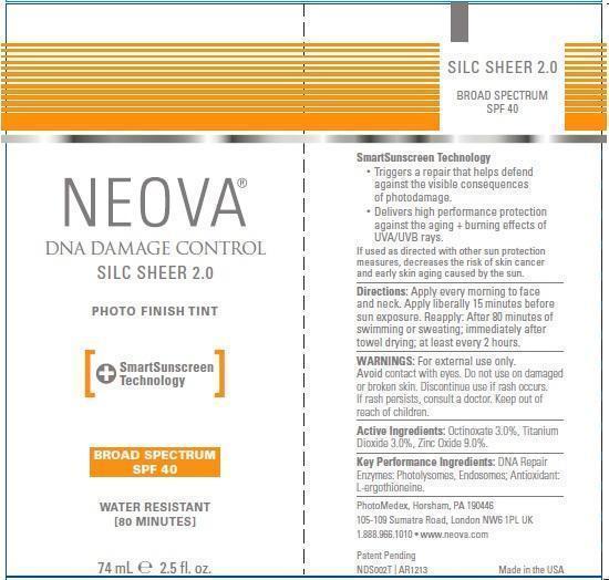 Pill image for Neova Dna Damage Control - Silc Sheer Spf 40 - Drug Facts