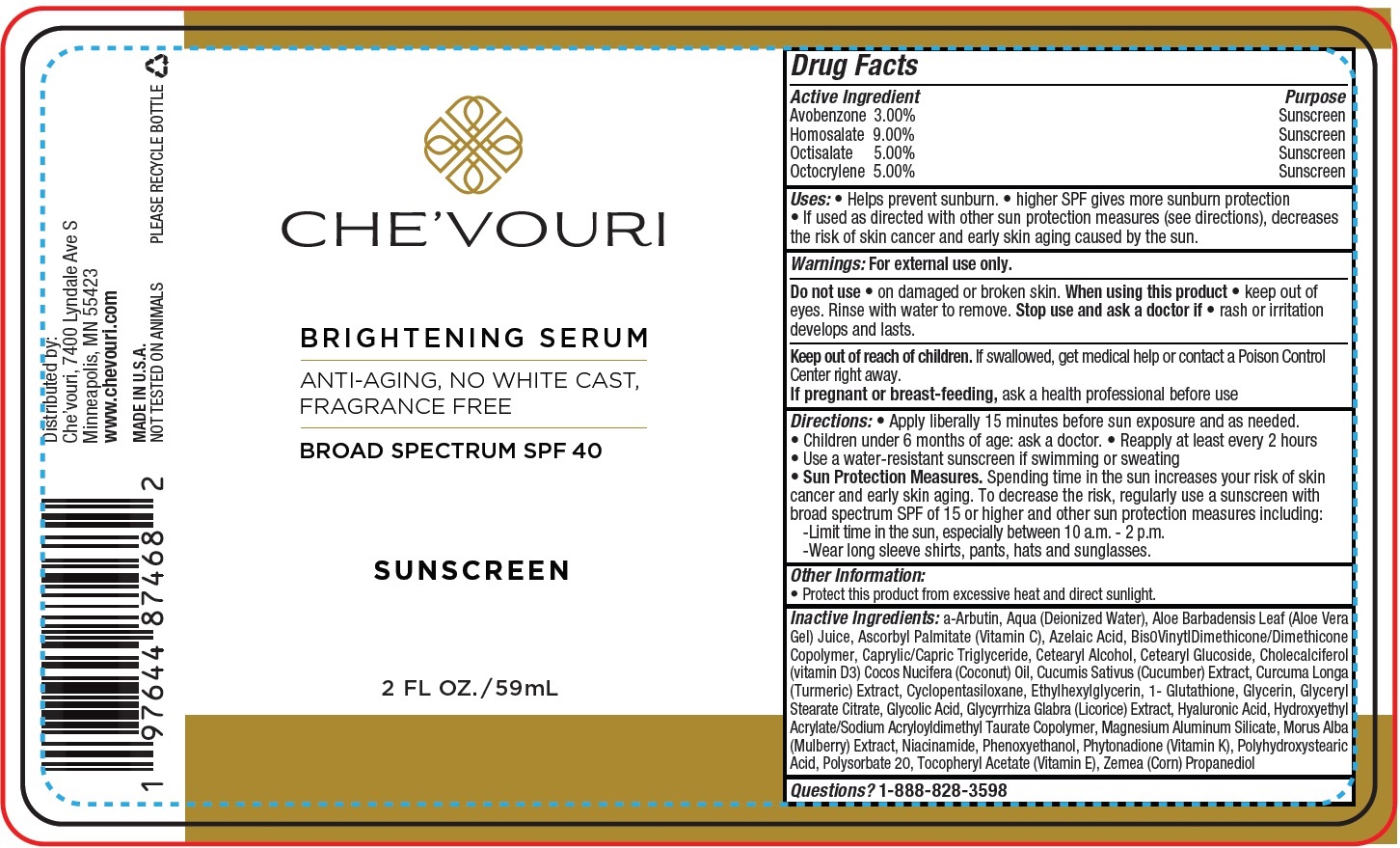 Pill image for Che'vouri Brightening Serum Broad Spectrum Spf-40