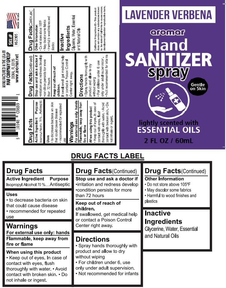 Pill image for Lavender Verbena Aromar Hand Sanitizer Spray