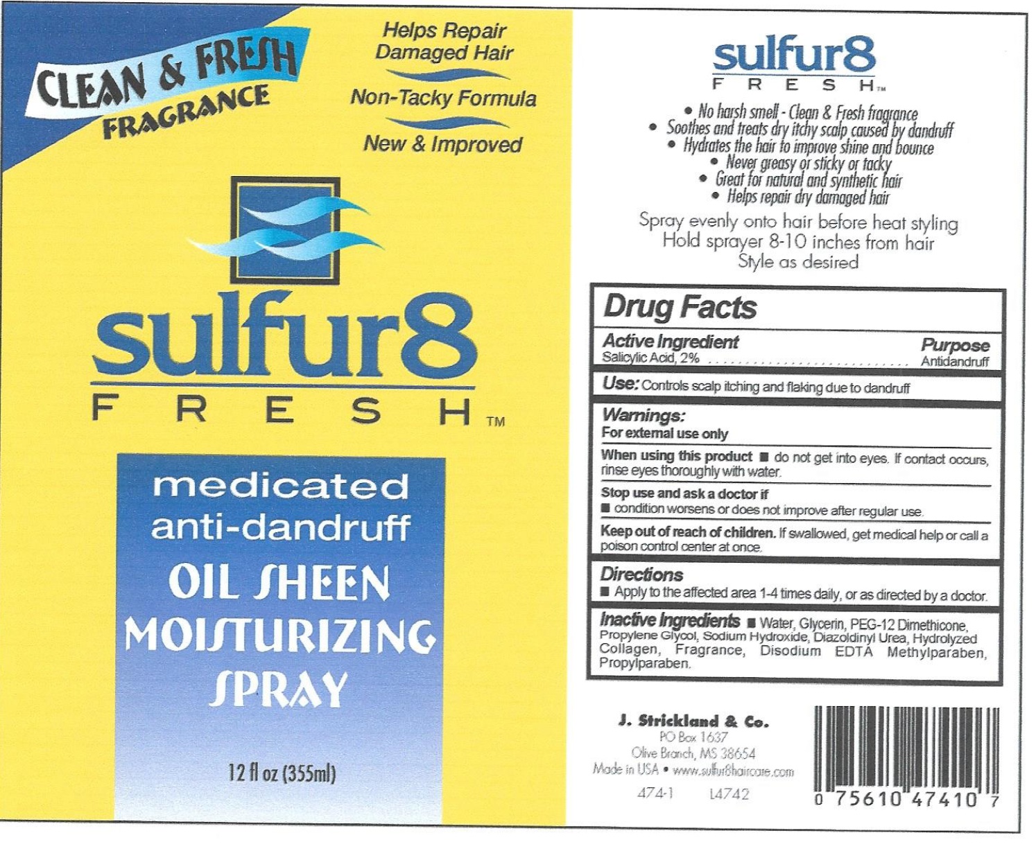 Pill image for Sulfur 8 Fresh Anti-dandruff Spray