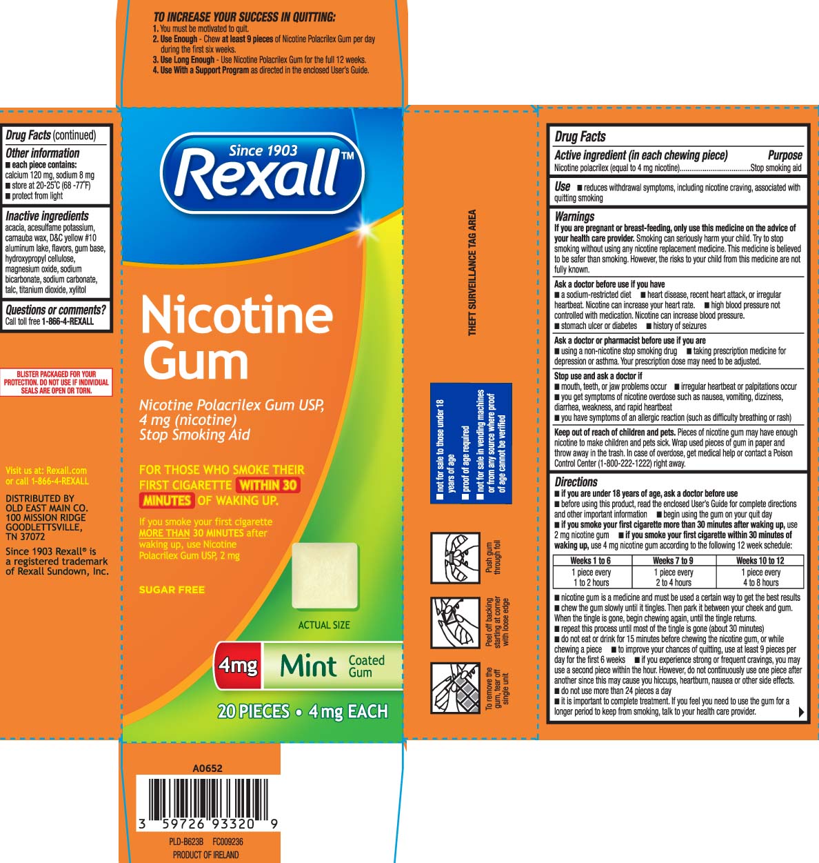 Pill image for Nicotine Polacrilex Gum Coated Ice Mint 4 Mg Anda204833 - Equate