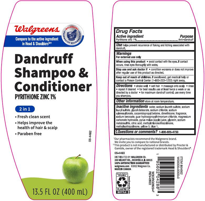 Pill image for Walgreens Dandruff Shampoo & Conditioner 2 In 1 Itchy Scalp