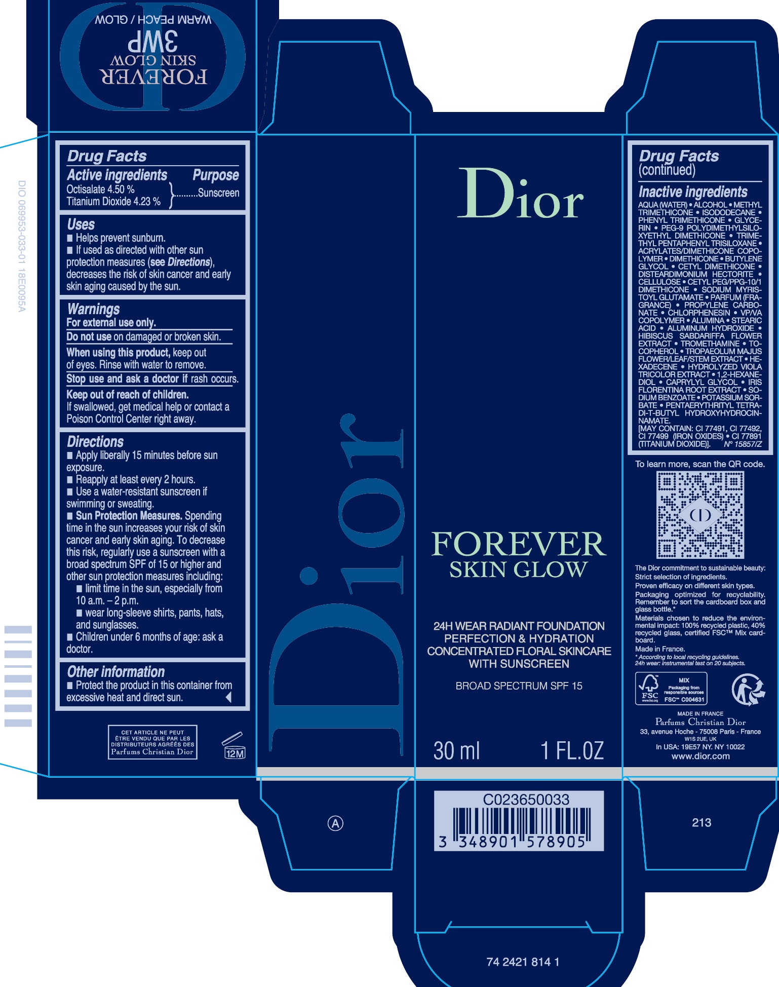 Pill image for Forever Skin Glow 24h Wear Radiant Foundation Perfection & Hydration Concentrated Floral Skincare With Sunscreen Broad Spectrum Spf 15 3wp