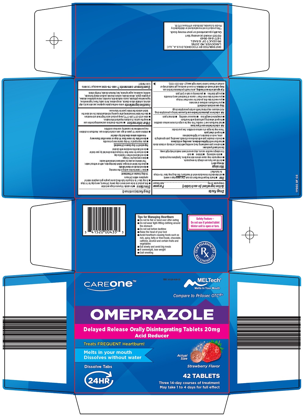 Pill image for American Sales Company Omeprazole Drug Facts