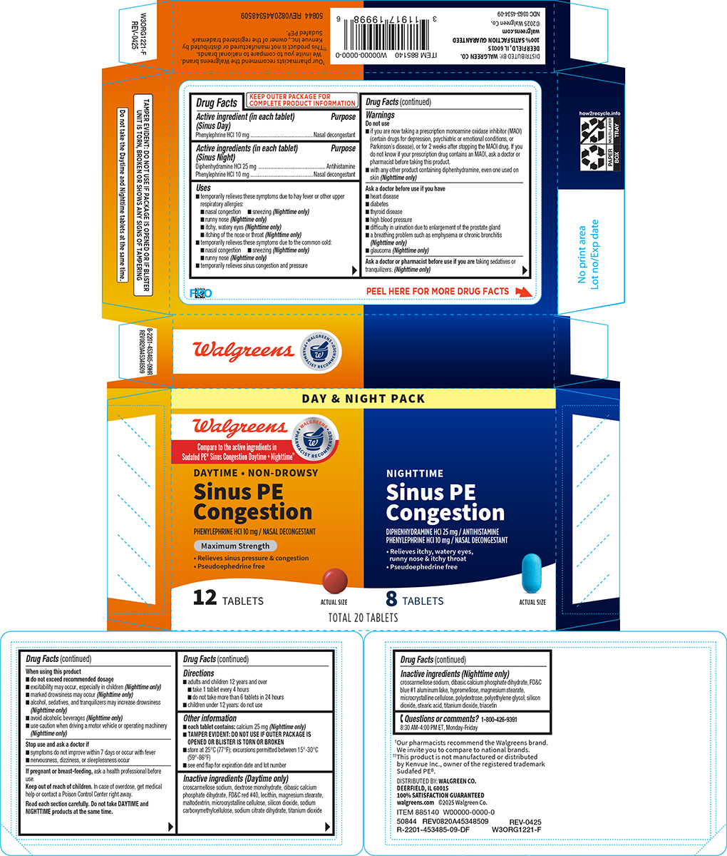 Pill image for Walgreens 44-453485-sinus Pe Congestion
