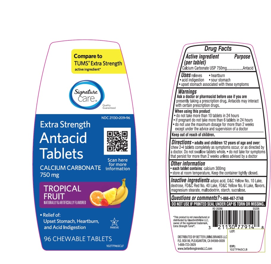 Pill image for Extra Strength Tropical Fruit Antacid 96 Tabs Drug Facts