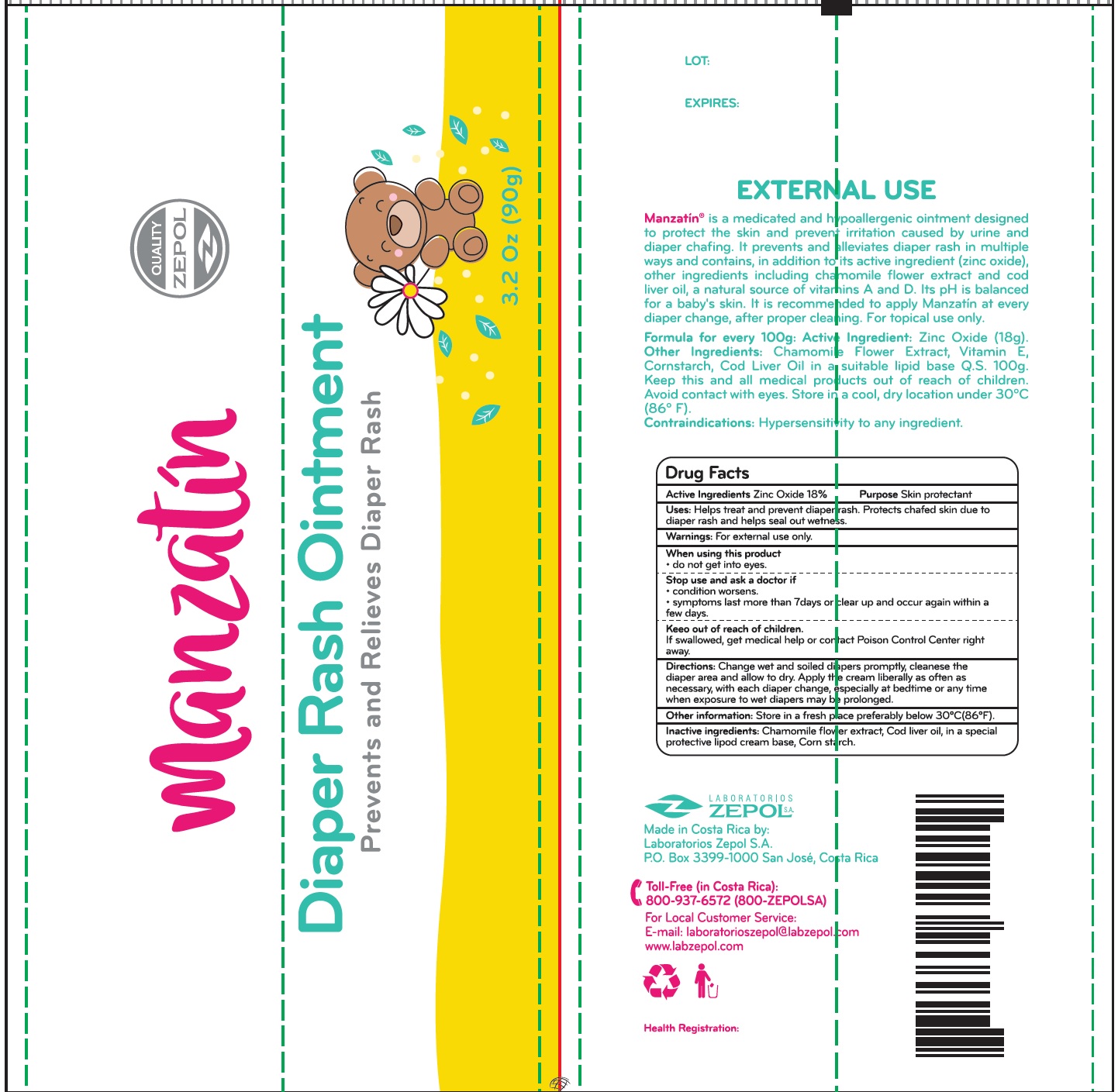 Pill image for Manzatin Diaper Rash Skin Protectant