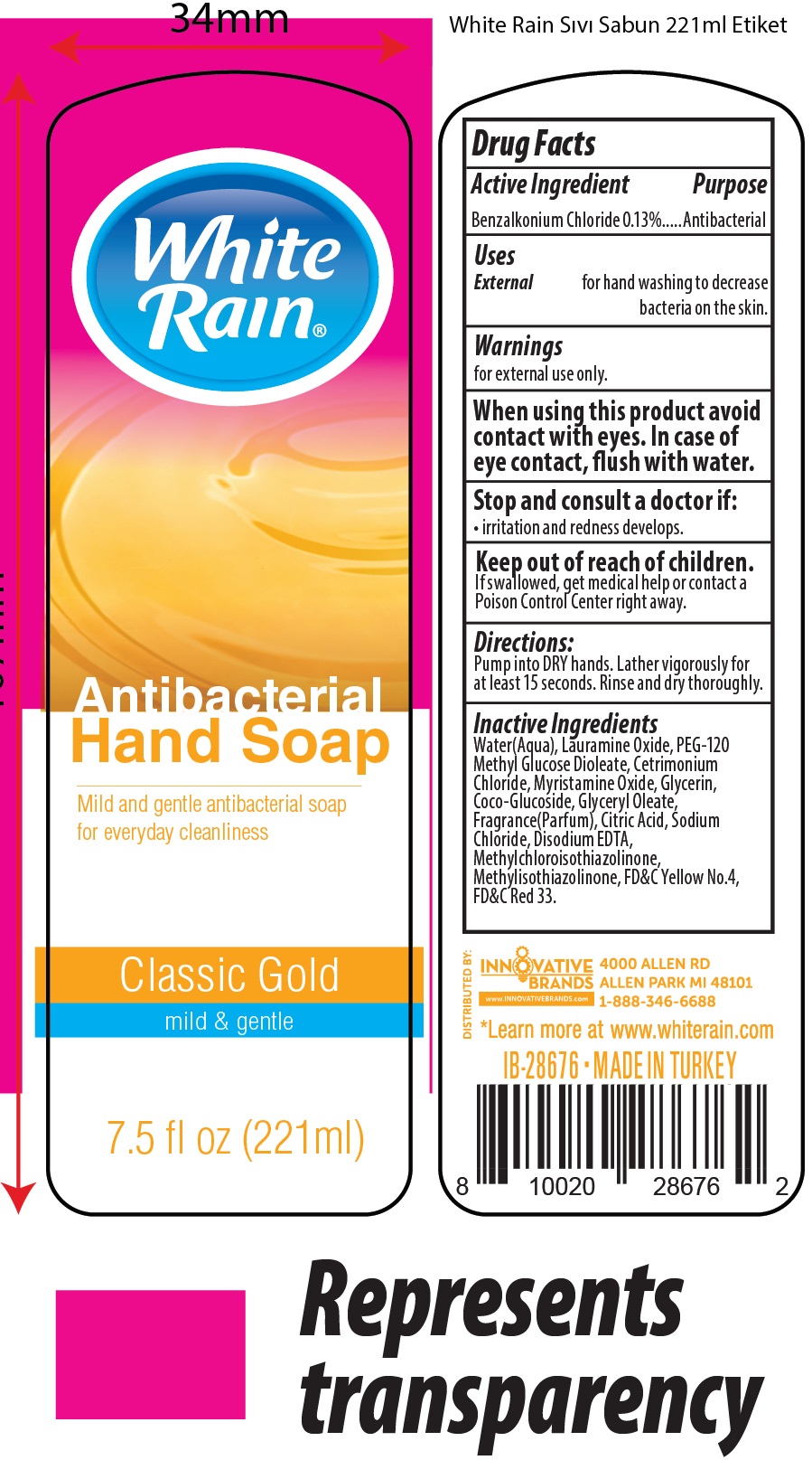 Pill image for White Rain Antibacterial Hand Soap Classic Gold
