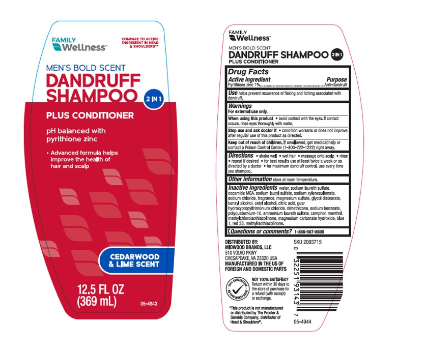 Pill image for Equate™ Men's Bold Scent 2 In 1 Dandruff Sh & Cond