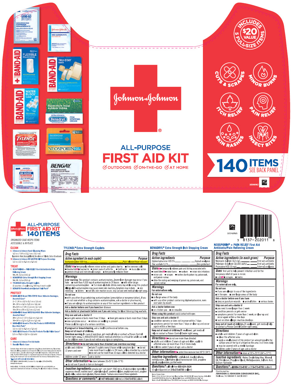 Pill image for Johnson And Johnson All Purpose First Aid Kit