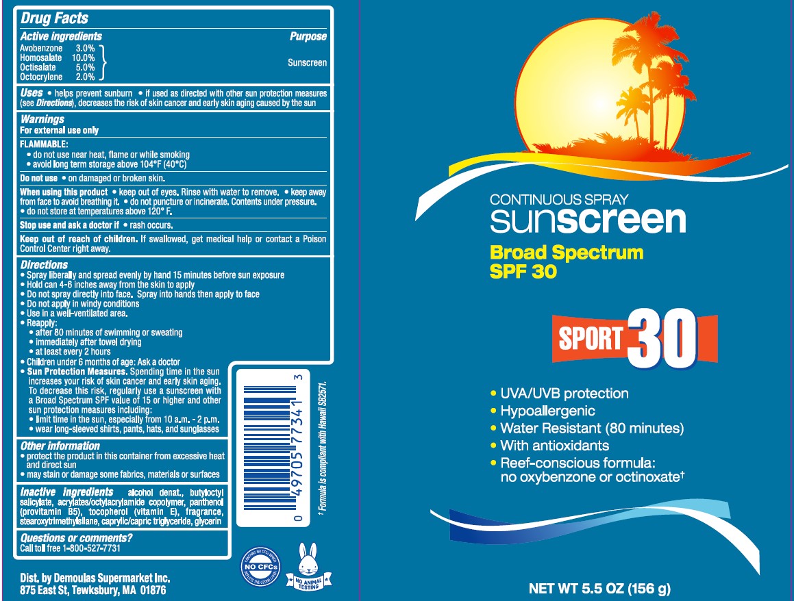 Pill image for Market Basket Sport Spf 30 Sunscreen Continuous Spray