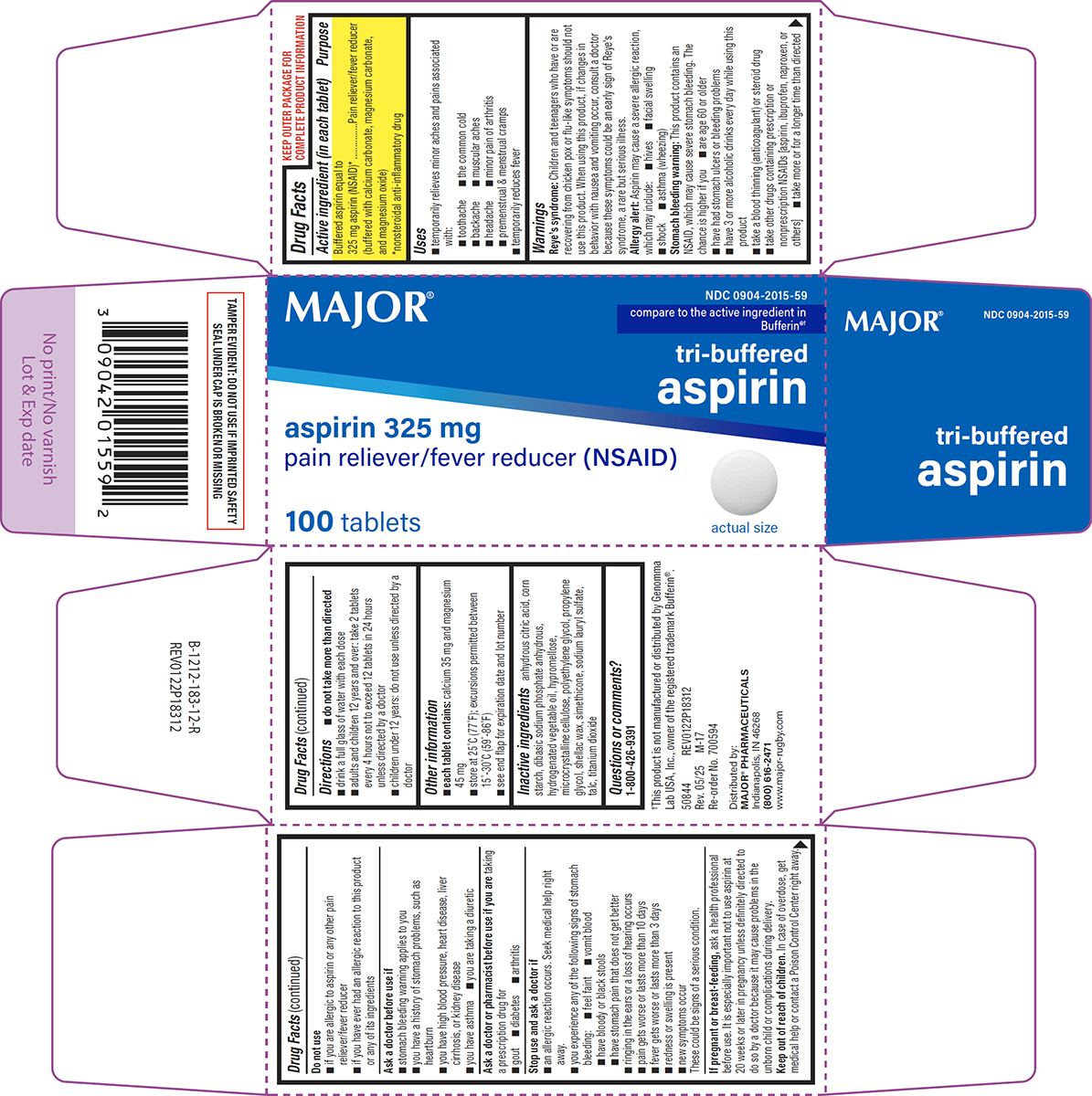 Pill image for major 44-183 delisted