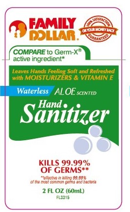 Pill image for Waterless Aloe Scented Hand Sanitizer