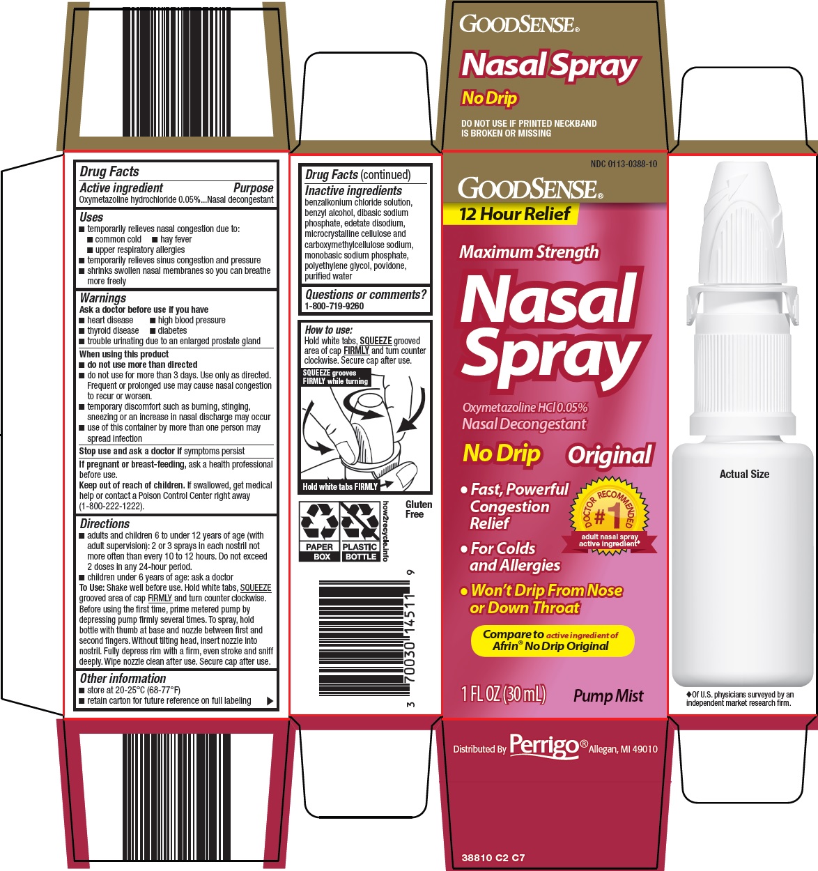 Pill image for Perrigo Nasal Spray Drug Facts