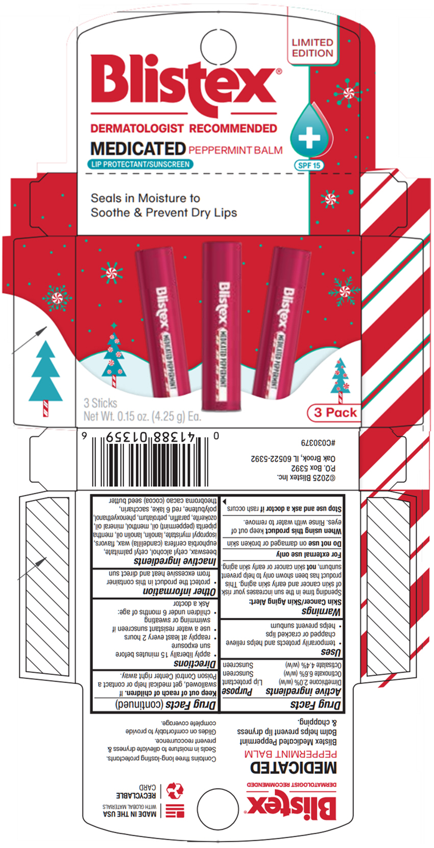 Pill image for Medicated Peppermint Lip Balm