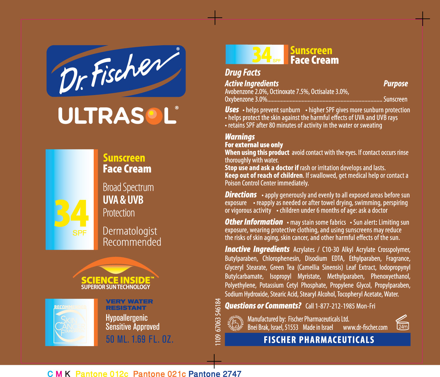 Pill image for Dr. Fischer Ultrasol Sunscreen Face Cream Spf34