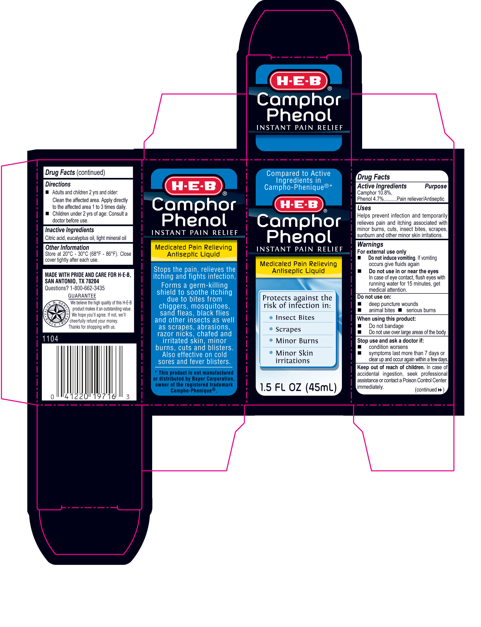 Pill image for Heb Camphor Phenol