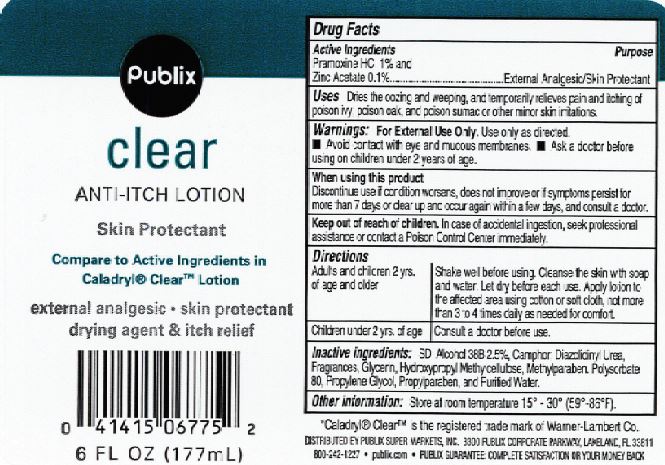 Pill image for Publix Clear Anti-itch Lotion