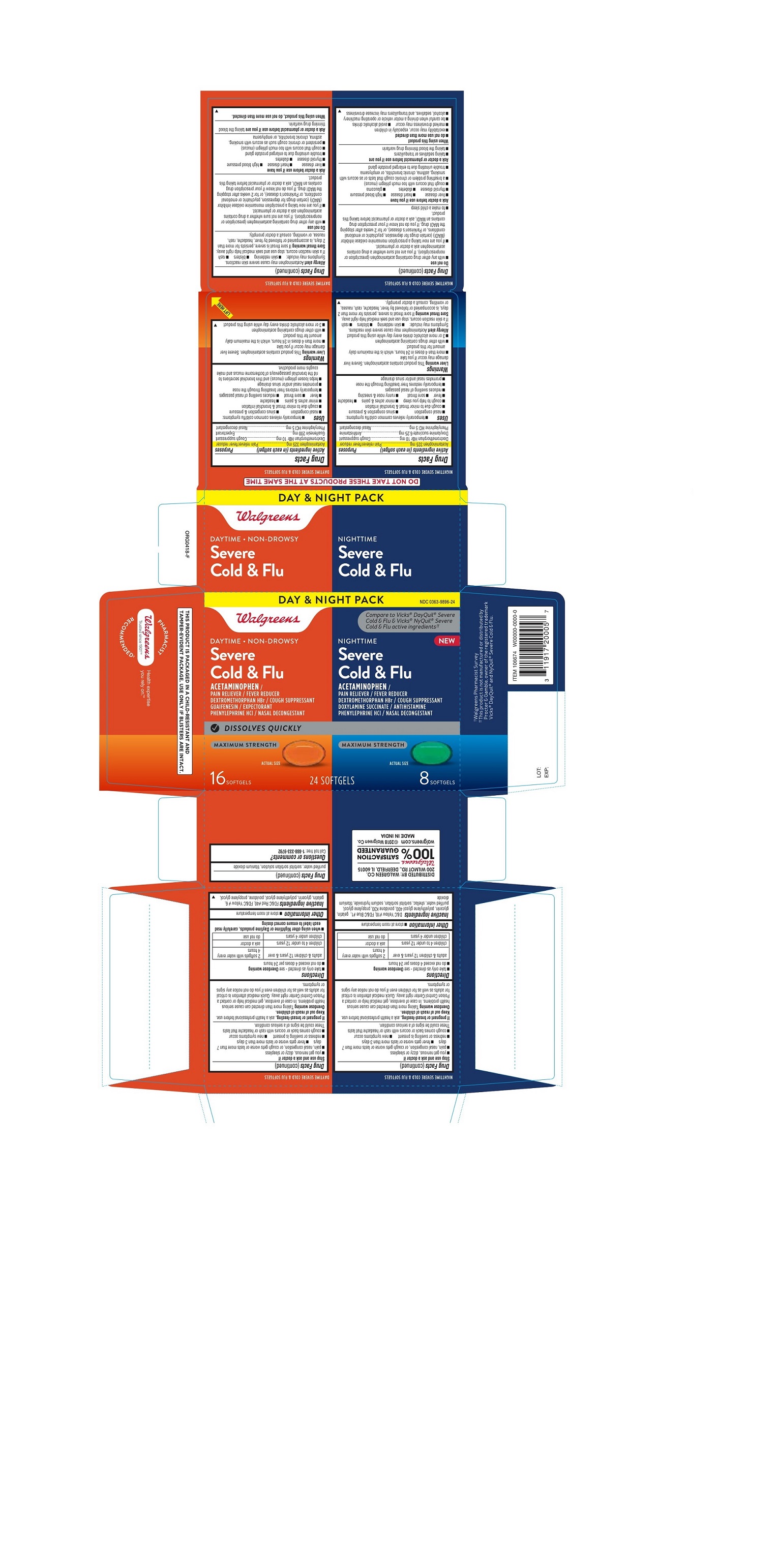 Pill image for Daytime Non Drowsy Severe Cold & Flu Nighttime Severe Cold & Flu