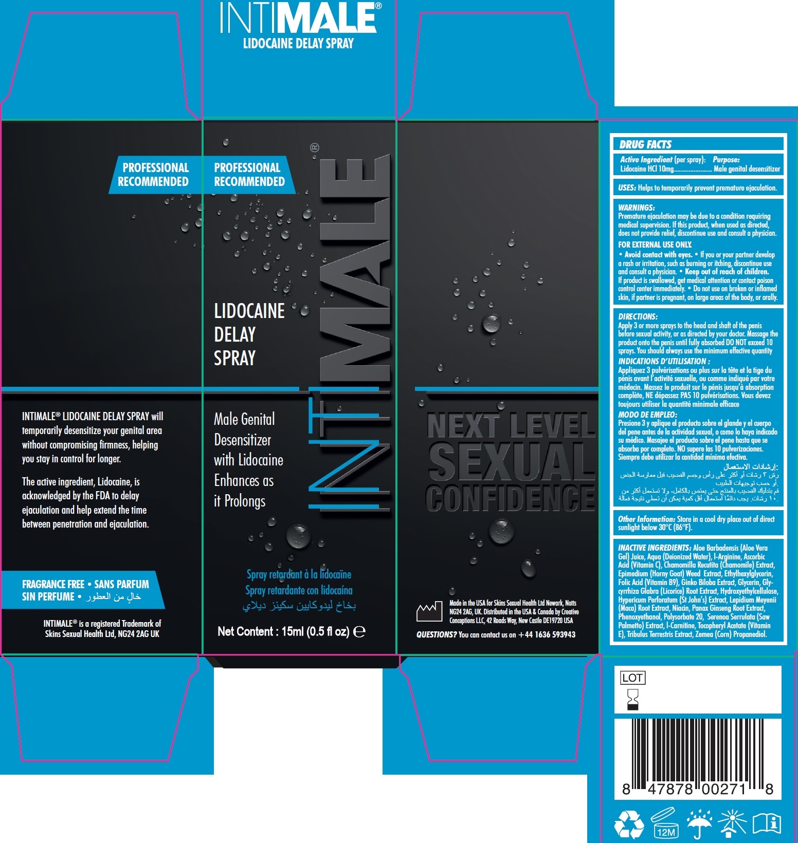 Pill image for Intimale Lidocaine Delay Spray