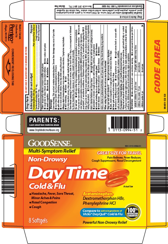 Pill image for Perrigo Daytime Drug Facts