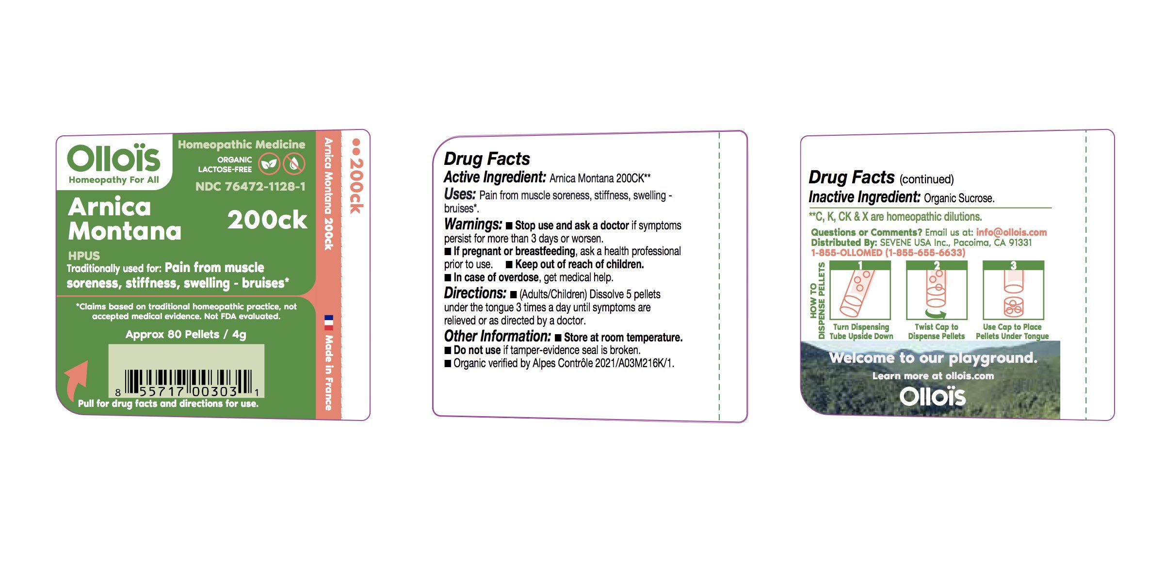 Pill image for Sevene Usa (as Pld) - Arnica Montana 200ck (76472-1128)