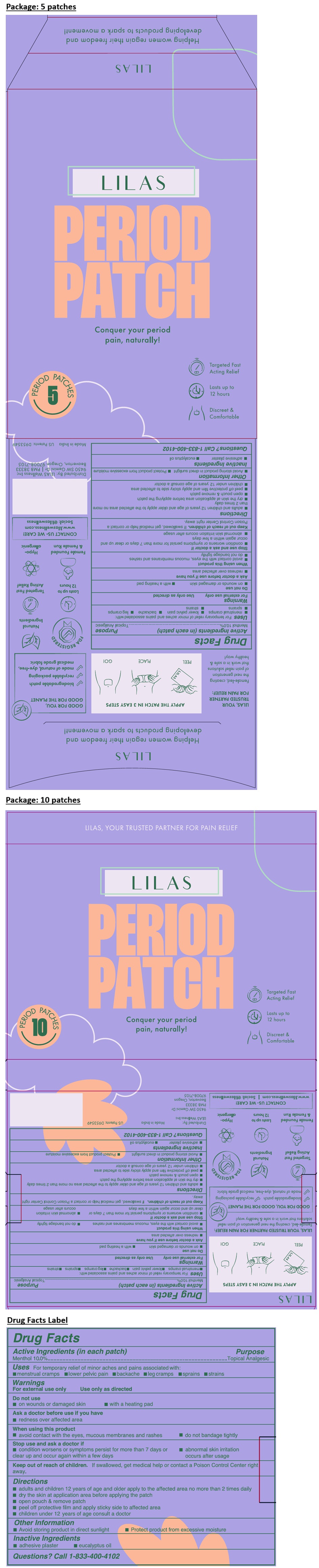 Pill image for Lilas period patch