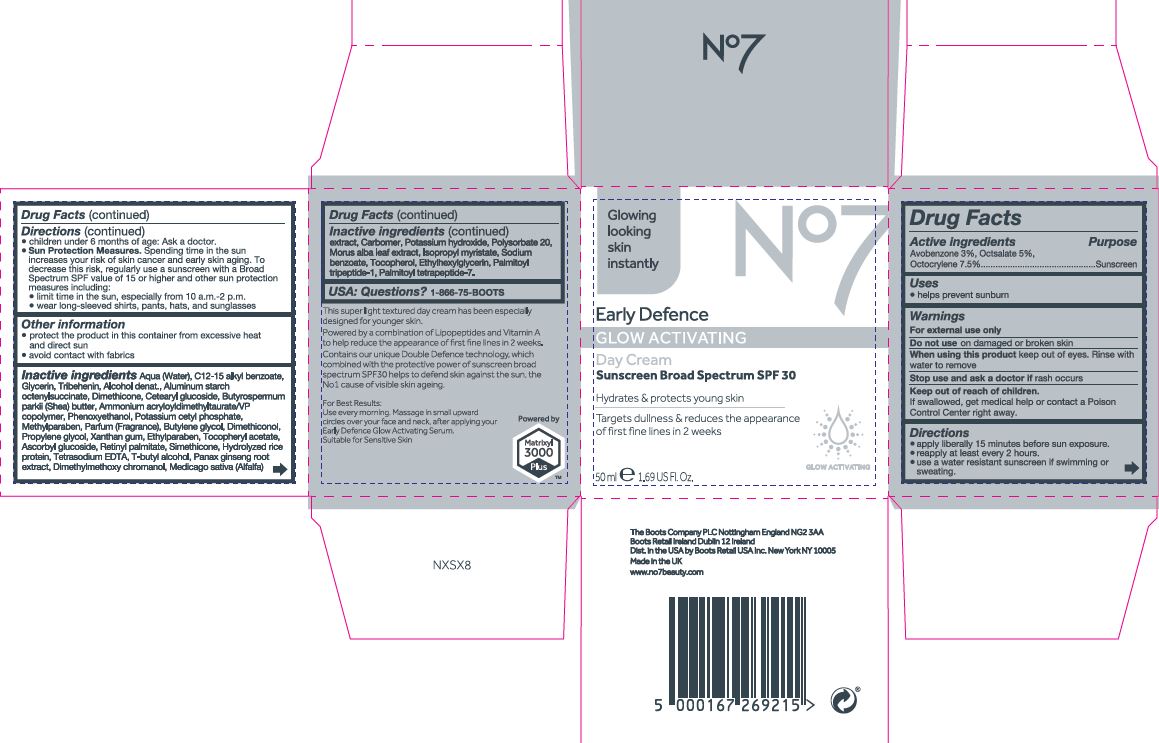 Pill image for No7 early Defence Glow Activating Day Cream Sunscreen Broad Spectrum Spf 30