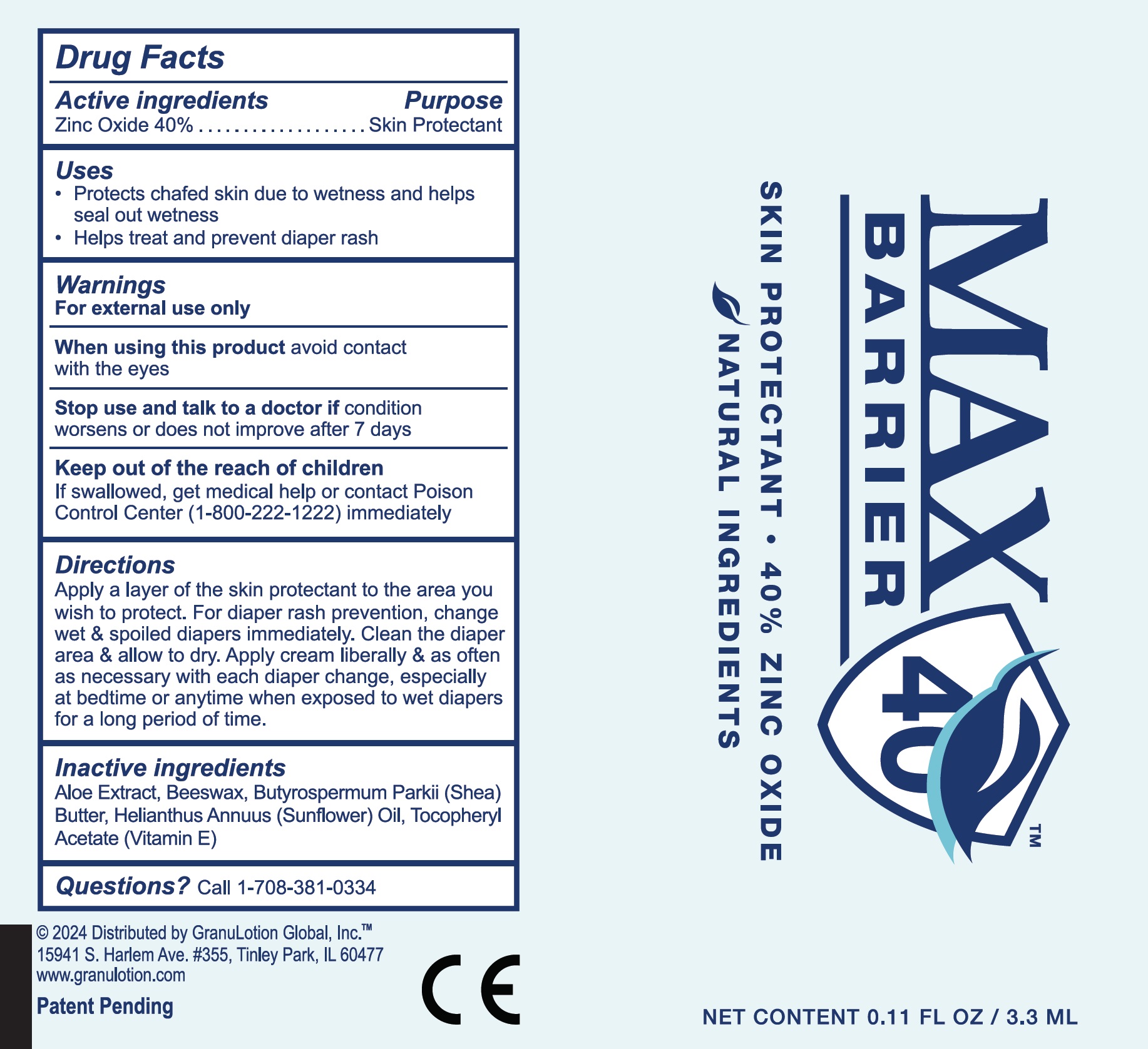 Pill image for Max Barrier Skin Protectant