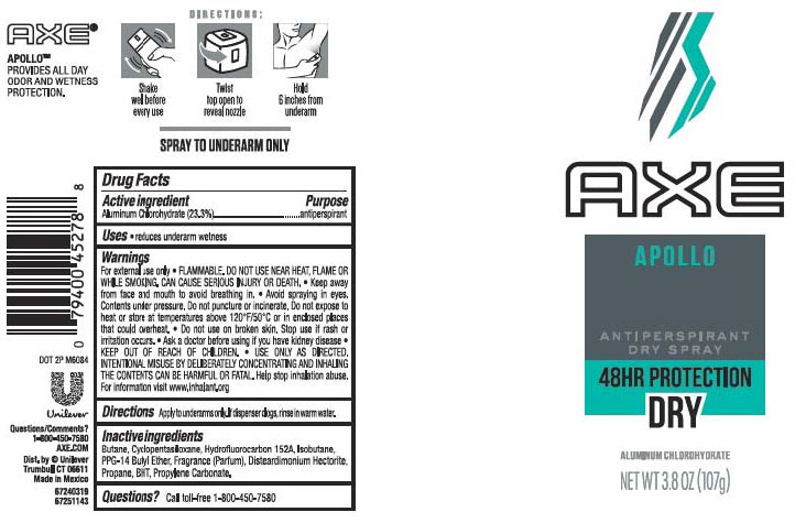 Pill image for Axe Apollo Dry Spray Antiperspirant 48hr Protection Dry