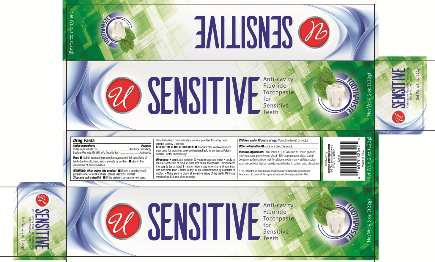 Pill image for Sensitive Anti-cavity Fluoride Toothpaste