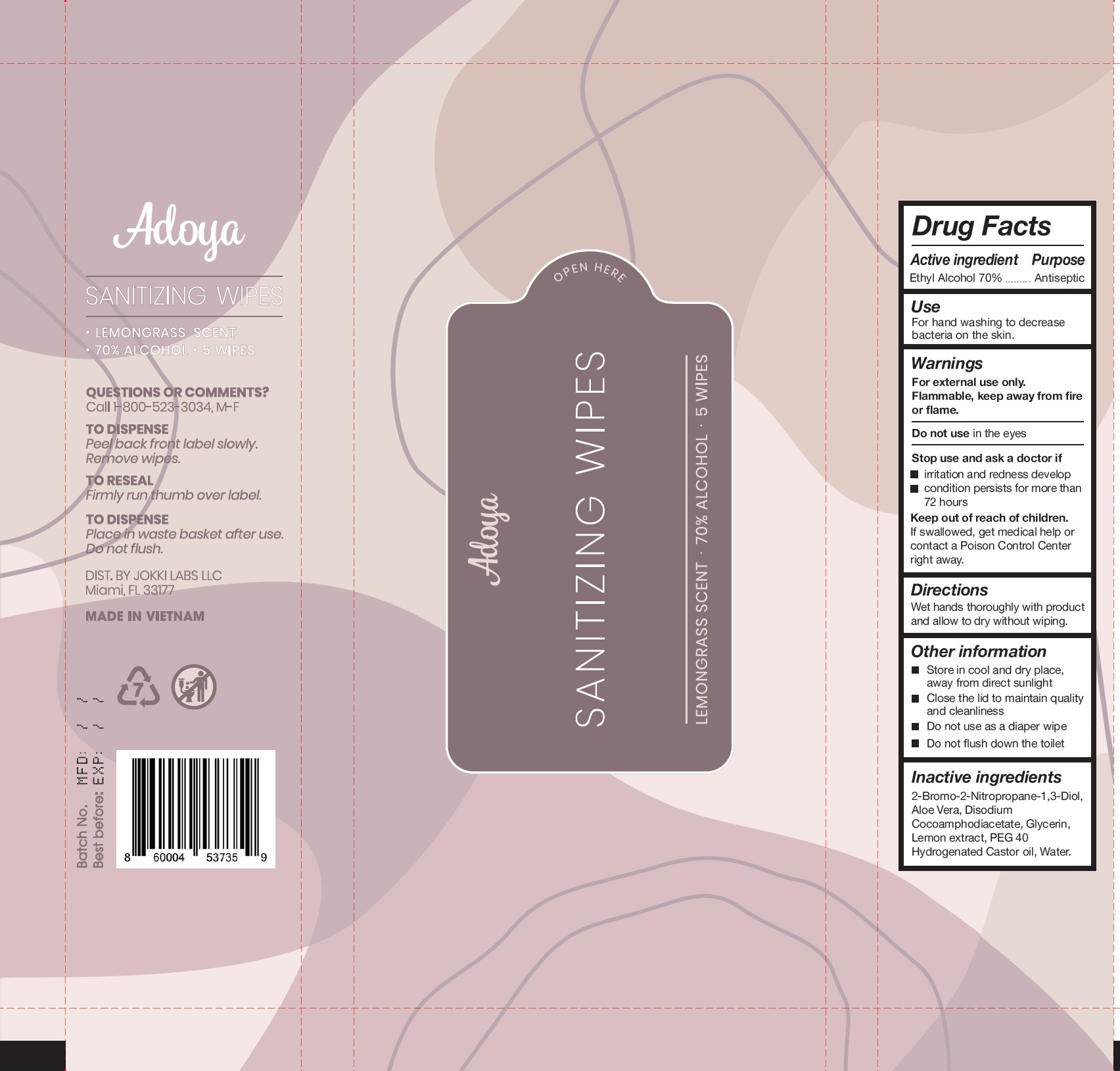 Pill image for Adoya Sanitizing Wipes