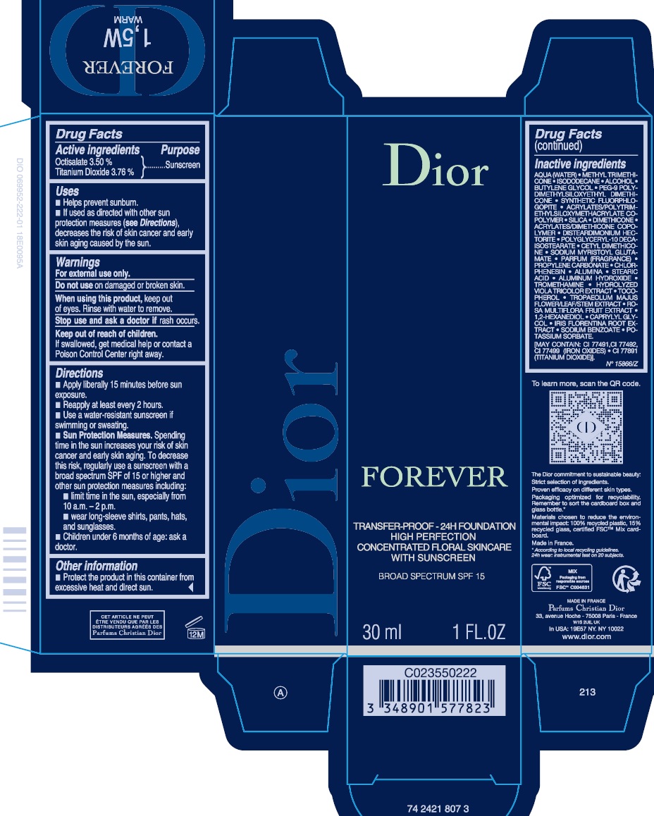 Pill image for Forever Transfer-proof - 24h Foundation High Perfection Concentrated Floral Skincare With Sunscreen Broad Spectrum Spf 15 1.5w