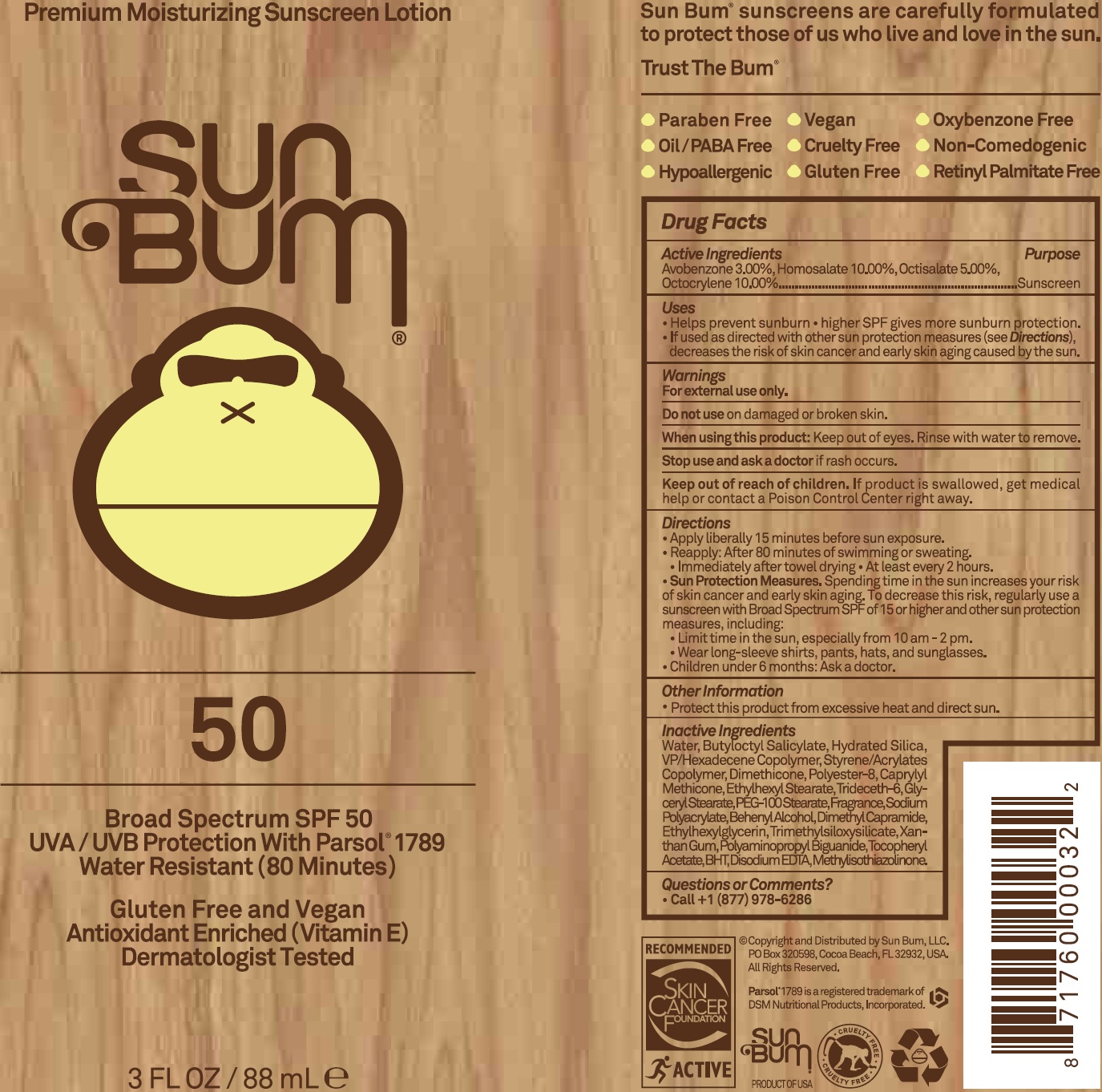 Pill image for Sun Bum Spf 50 Premium Moisturizing Sunscreen