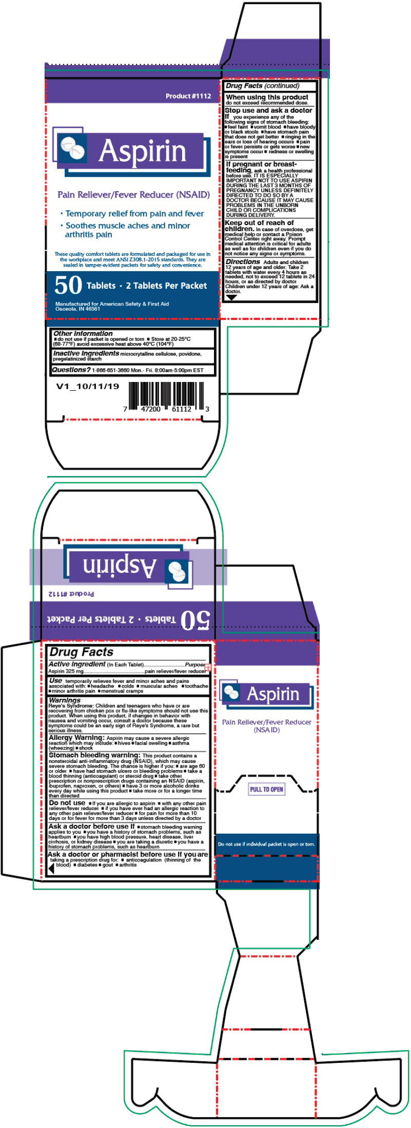Pill image for Aspirin 50 Ct