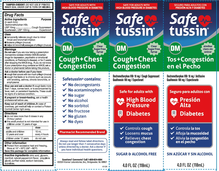 Pill image for Safetussin Non-drowsy Cough And Chest Drug Facts